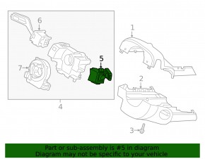 Steering column switch right Ford Escape MK4 20- without rain sensor