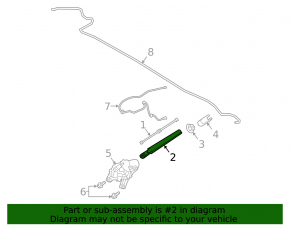 Rear wiper arm Ford Escape MK4 20-24