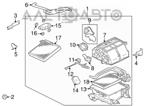 Mitsubishi Galant 04-12 heater radiator
