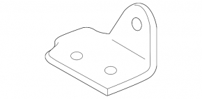 Front left subframe fang Jaguar F-Pace X761 17-