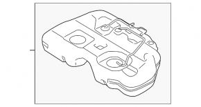Fuel tank Nissan Murano z50 03-08
