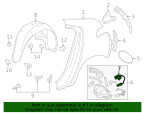 Chevrolet Volt 11-15 Fuel Door Actuator