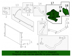 Thermostat housing assembly for Hyundai Santa FE 21-23 2.5T