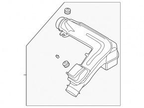 Air duct from the Hyundai Sonata 20-26 HEV filter