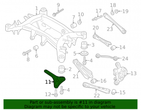 Rear subframe burdock right BMW X3 F25 11-17