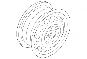 Spare wheel full size VW CC 08-15 R16 215/55 iron