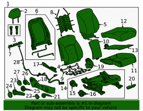 Chevrolet Cruze 11-16 passenger seat
