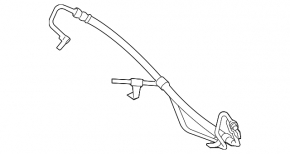 High pressure hose power steering Toyota Camry v40 3.5