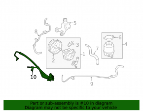 High pressure hose power steering Toyota Camry v40 3.5