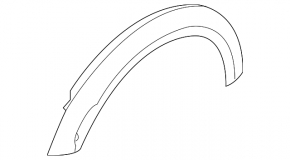 Front right fender arch trim Mini Cooper Clubman R55 07-14 black