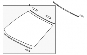 Lexus IS 14-16 windshield