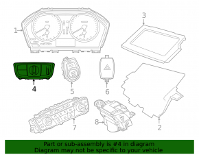 Light control BMW X1 F48 16-22 under fog lights, auto