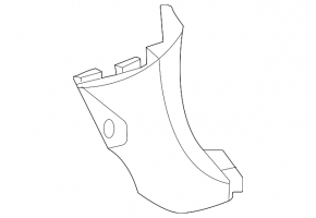 Front lower left pillar trim Toyota Sienna 21-24 dark gray, worn