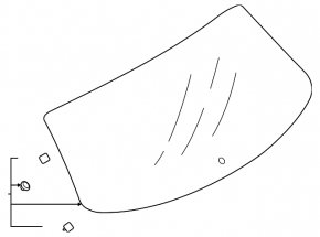 Rear glass trunk door Subaru Outback 20-23 green