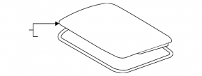 Glass hatch Toyota Prius 50 16-22