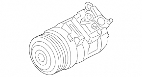 BMW X3 F25 11-17 N55 Air Conditioning Compressor