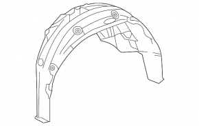 Rear right mudguard Lexus UX200 UX250h 19-