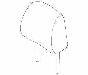 Front right headrest for Toyota Avalon 13-14, beige leather