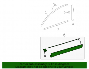 Door trim lower front right Toyota Venza 21-