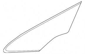 Window blind glass front right Nissan Leaf 18-