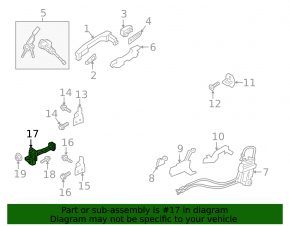 Door limiter front right Hyundai Ioniq 17-22