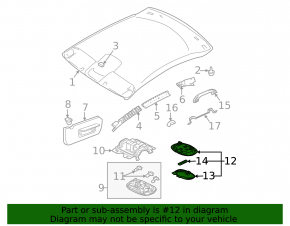 Mitsubishi Galant 04-12 passenger light