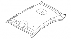 Hyundai Sonata 11-14 Ceiling Trim Panoramic Gray