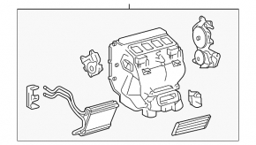 Heater assembly Toyota Camry v55 15-17 usa auto