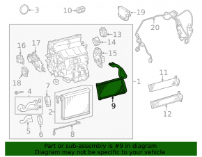 Lexus GS 15-20 heater radiator