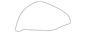 Right side mirror cover for Lexus LX 22-26