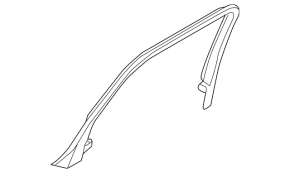 Door frame inner rear right Audi A3 8V 15-20 black