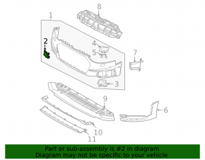 Tow Hook Plug Front Bumper Audi A4 B9 20-23