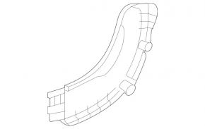 Rear right seat trim, side right rear, 2nd row, Mercedes W167 GLE 350 450 20-23, brown, scratches