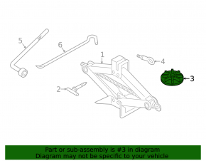 Spare wheel mount Mazda 3 19-
