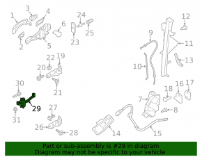 Door Limiter Front Left Ford Transit Connect MK2 13-23