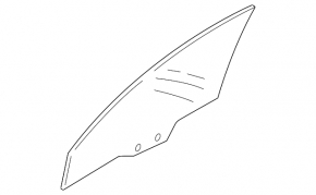 Front left door glass Mazda CX-7 06-09
