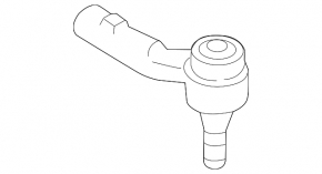 Steering tip right VW Jetta 19-
