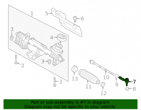 Steering tip right VW Jetta 19-