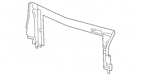 Upper radiator deflector GMC Terrain 10-17