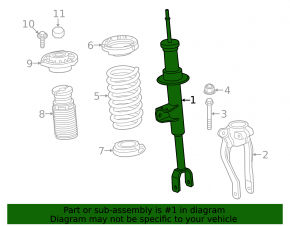 Front right shock absorber BMW 5 G30 17-23