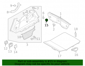 Volvo XC60 22-25 Roof Rack Hook