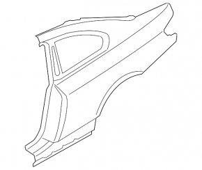 Quarter wing rear right BMW 4 F32 14-20 Coupe