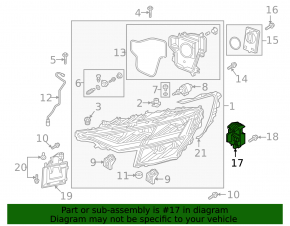 Daytime running light module (DRL) right Audi Q8 19-22