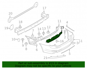 Rear Bumper Frame BMW 5 G30 17-20