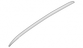Left longitudinal roof rail for BMW X2 F39 18-23 chrome