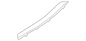 Insert door sill trim inner rear left BMW 7 G11 G12 16-22 chrome, broken fastening, scratches, bump