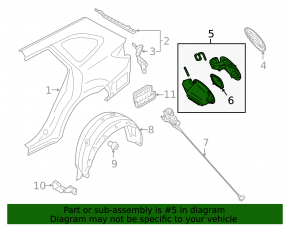 Subaru Outback 20-23 Fuel Filler Cap