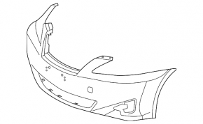 Bare front bumper Lexus IS250 IS350 06-10 prerest