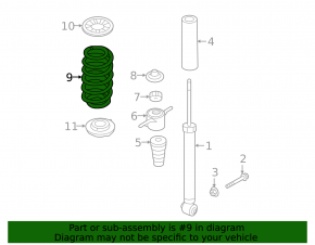 Rear left spring Hyundai Ioniq 19-22 HEV