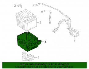 BMW X7 G07 19-25 Li-ion Battery Bracket, Underhood, Type 2